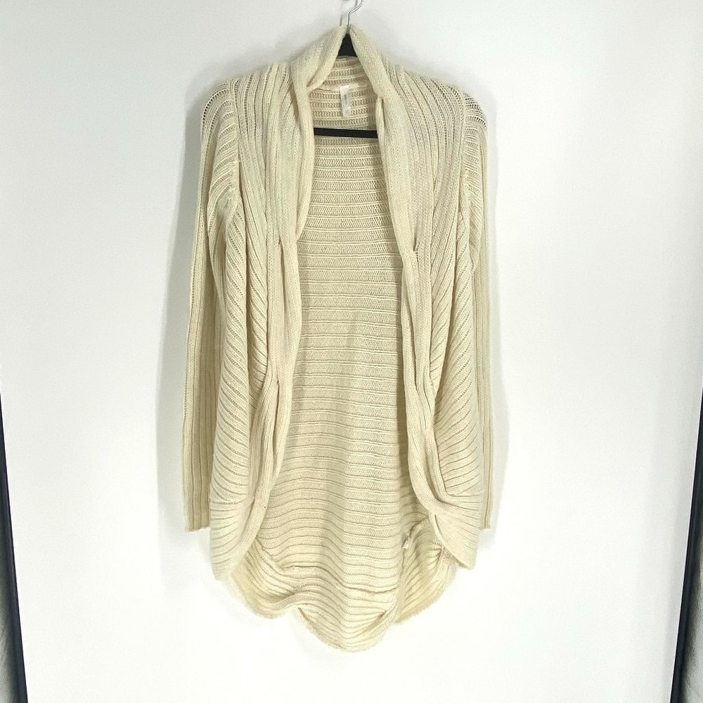 Gap | Cream Knit Open Front Cardigan Size Large